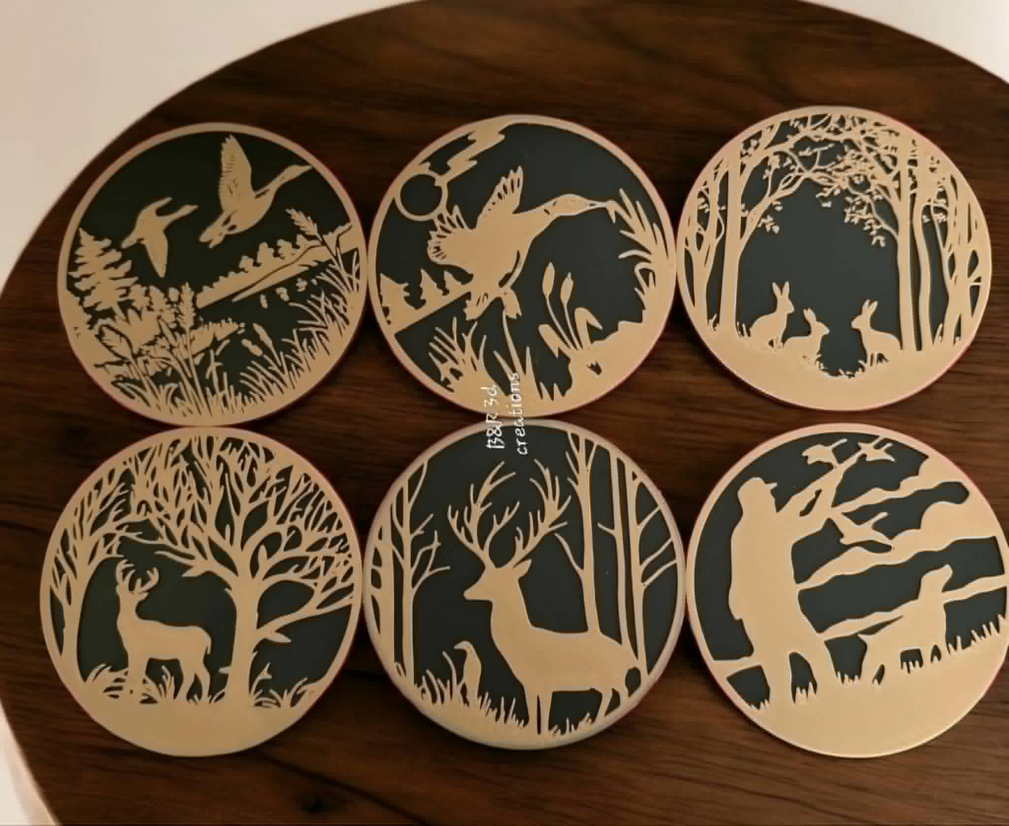 HUNTING COASTER SET