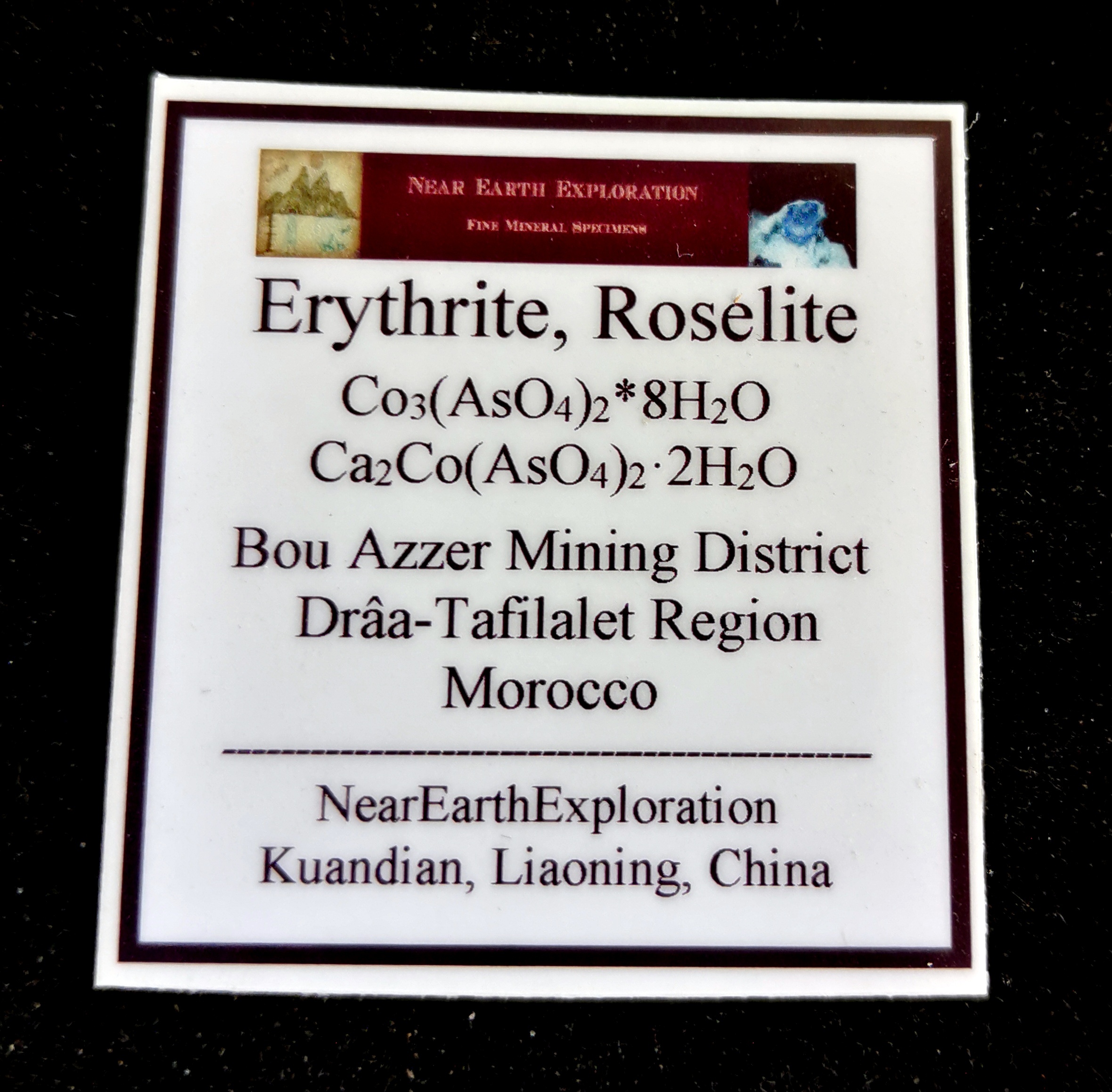 Erythrite, Roselite - Bou Azzer District, Morocco