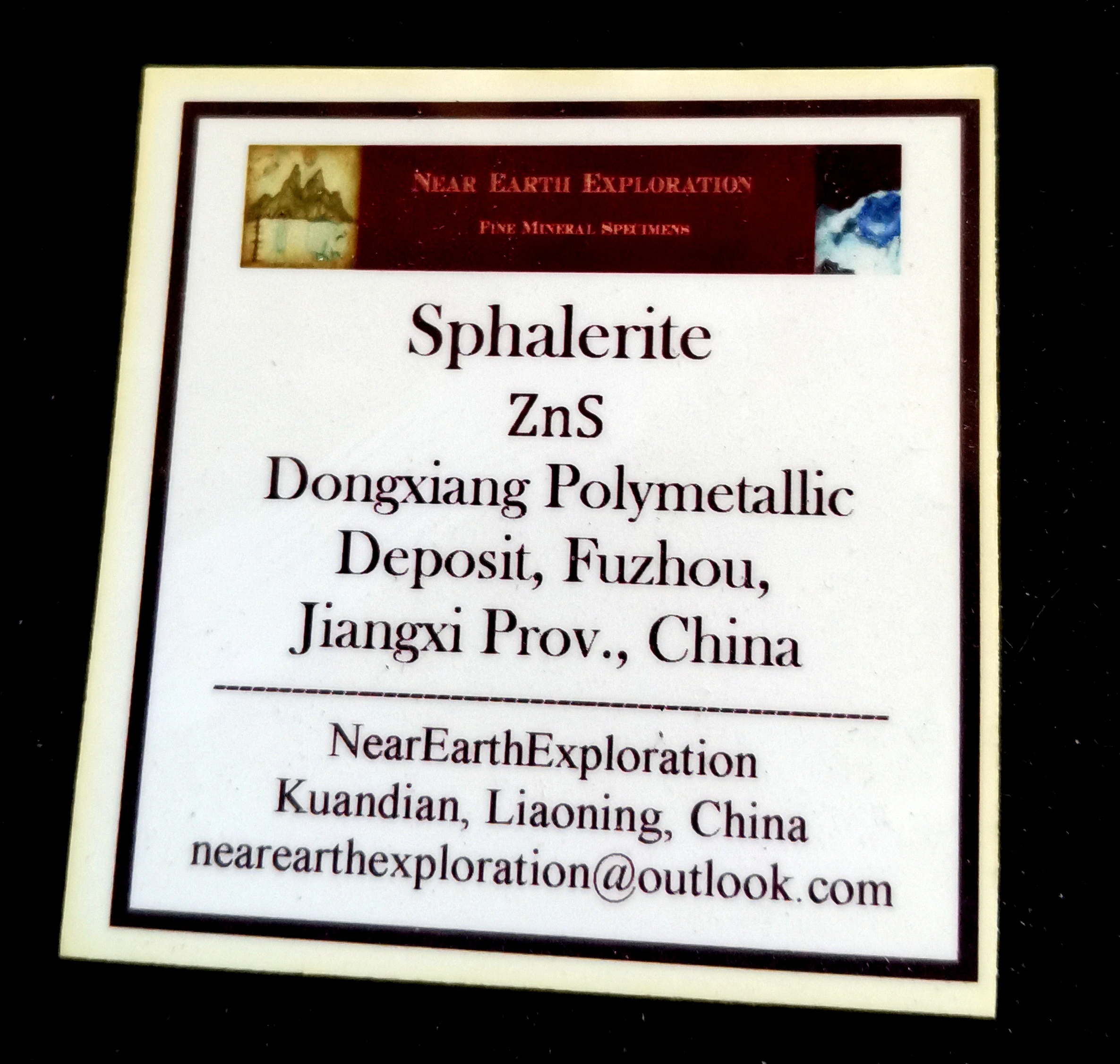 Sphalerite - Dongxiang Polymetallic Deposit, China