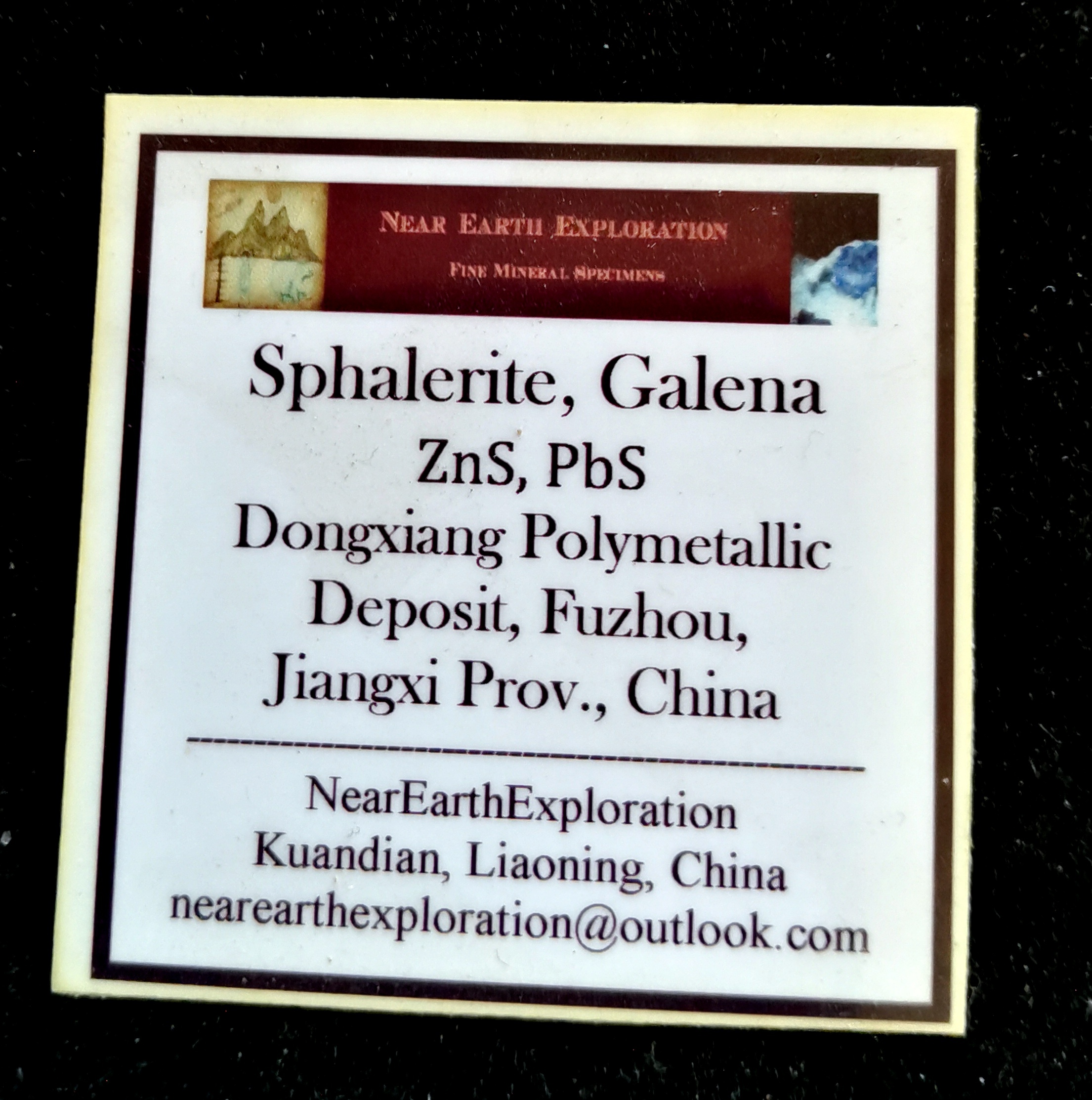 Sphalerite, Galena - Dongxiang Polymetallic Deposit, China