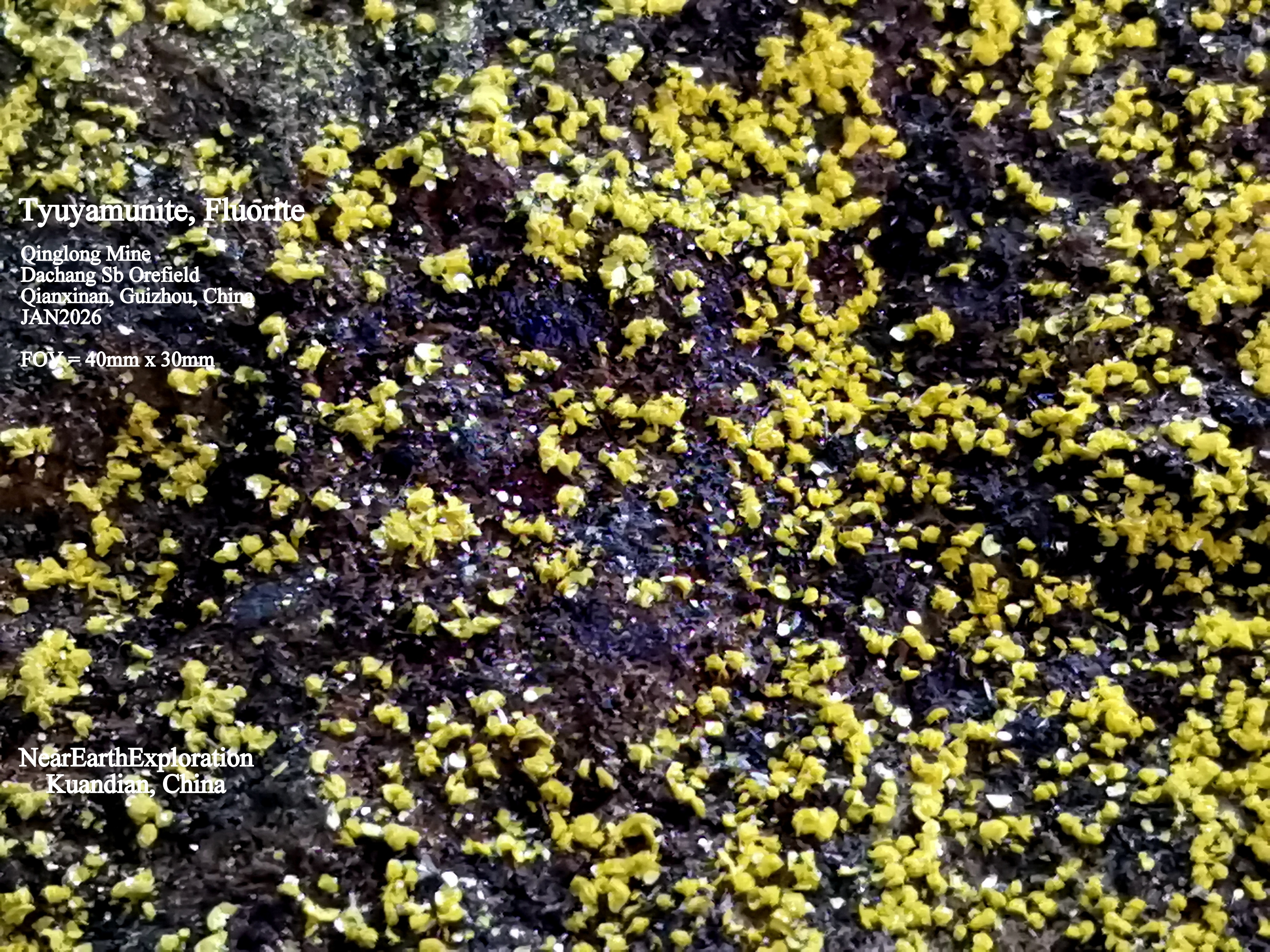 Tyuyamunite - Qinglong Mine, China