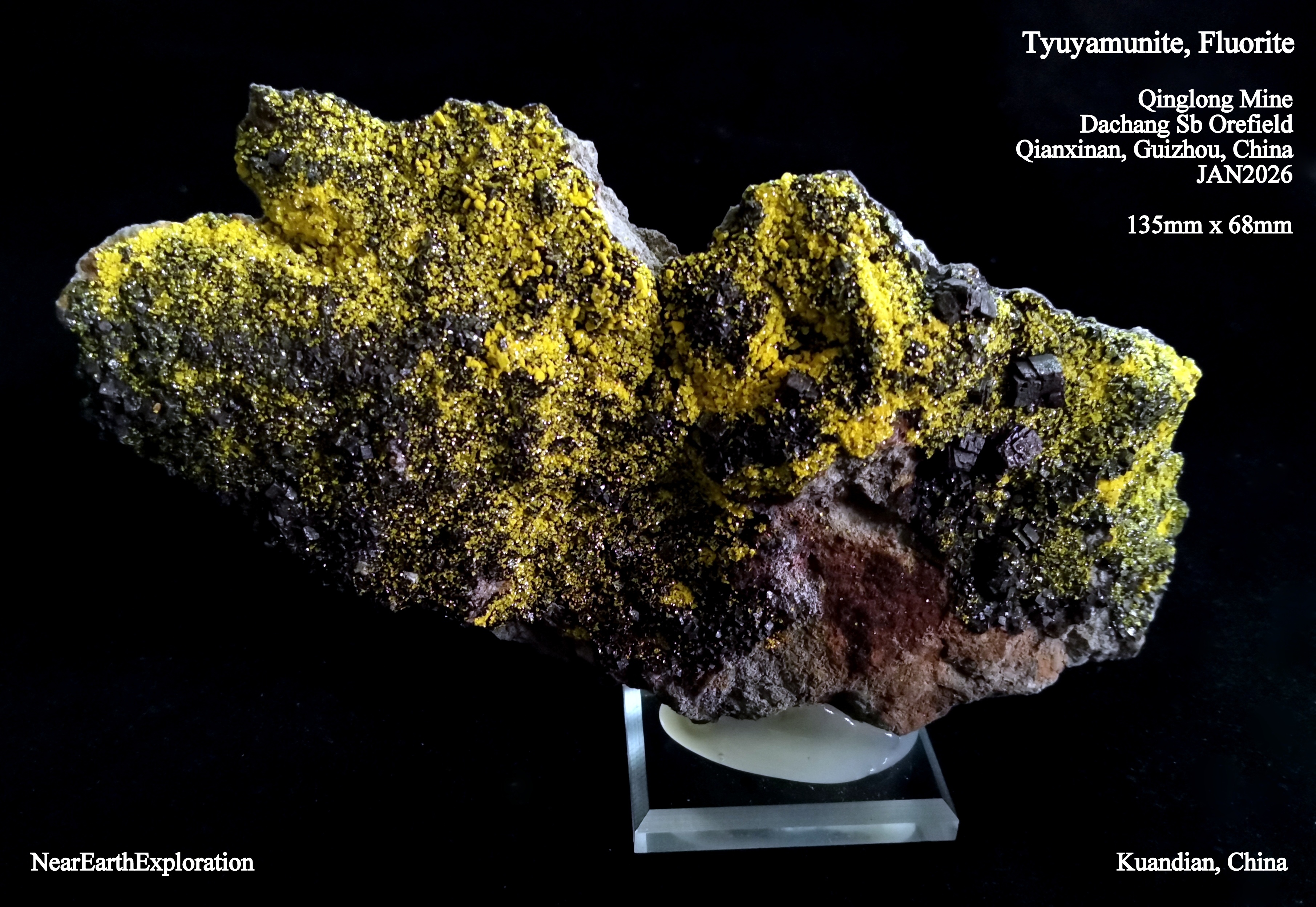 Tyuyamunite - Qinglong Mine, China
