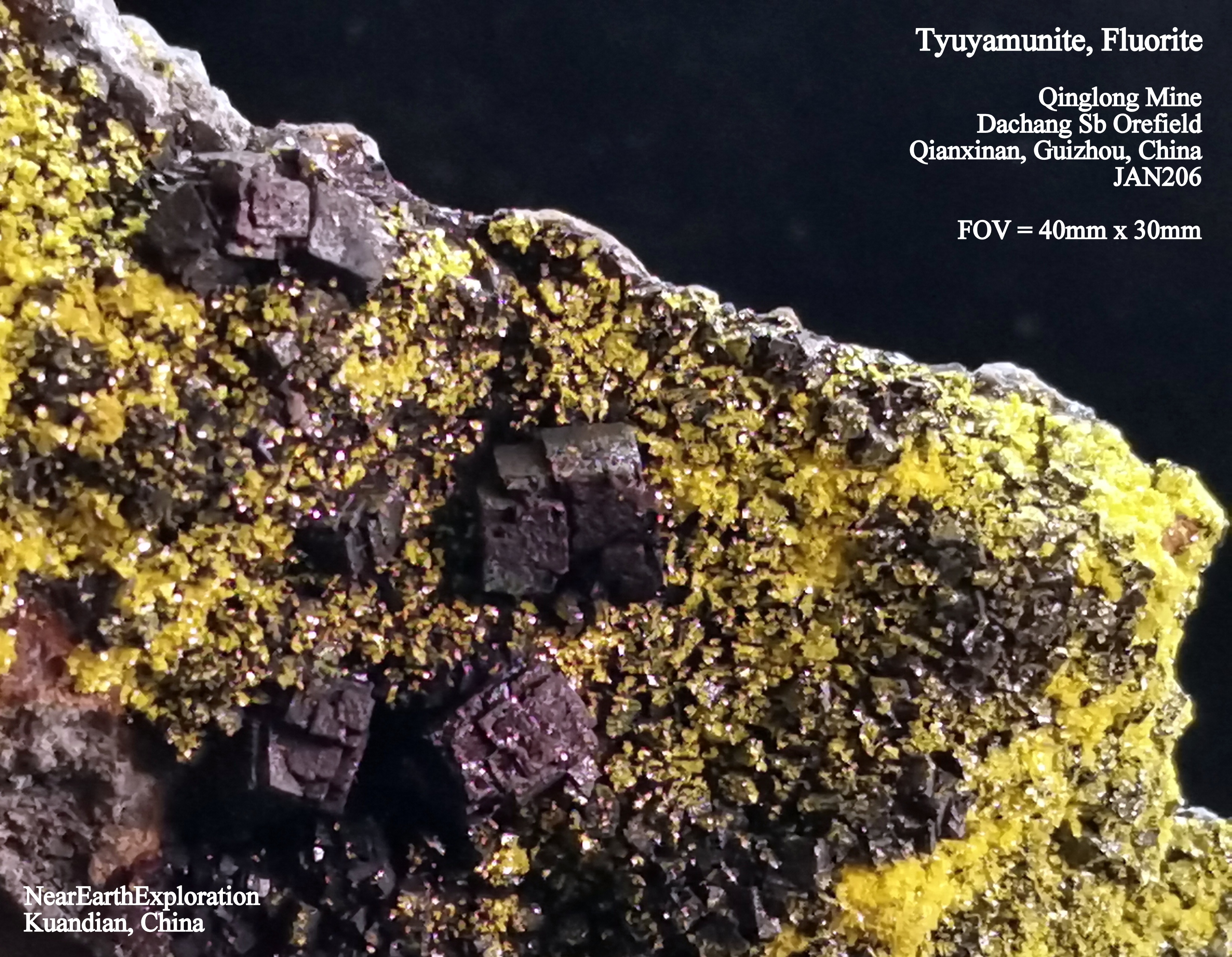 Tyuyamunite - Qinglong Mine, China