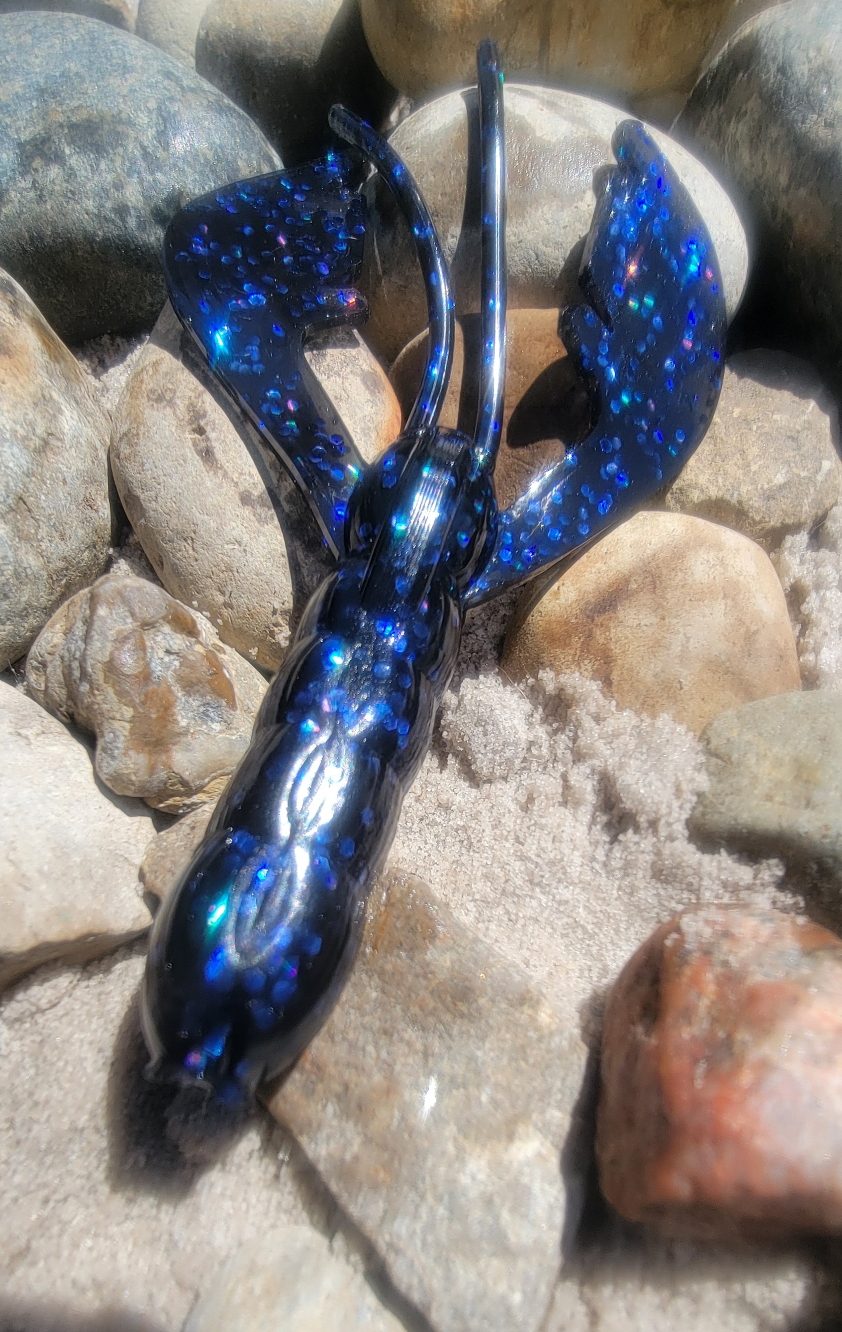 Flapping Craw Black/Blue - 8pc