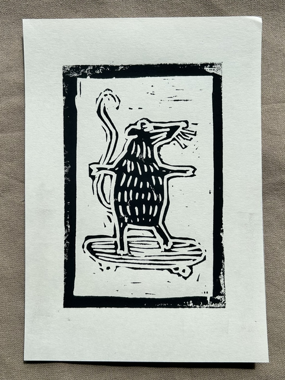 Rat on a Skateboard