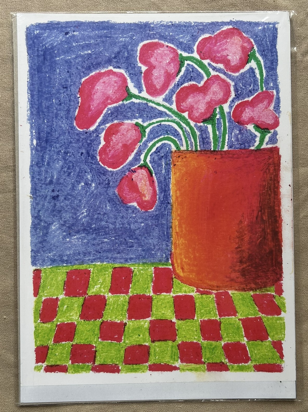 Oil Pastel Flowers