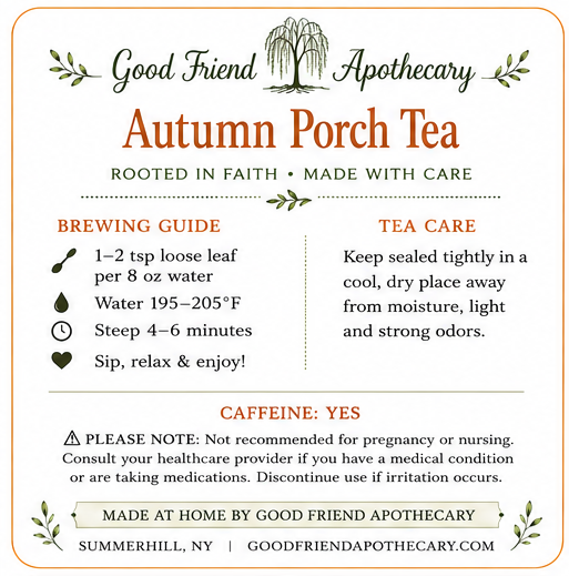 Autumn Porch Tea