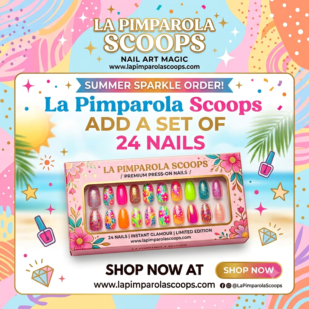 ADD ON boxed set of 24 press on nails plus care kit