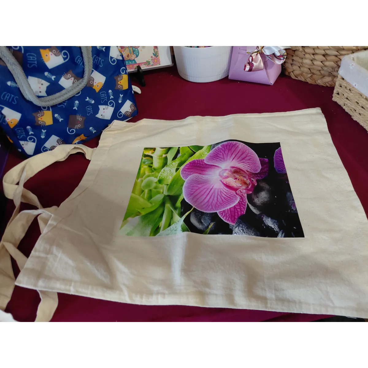 Bag & purse bundle - linen & thai silk set