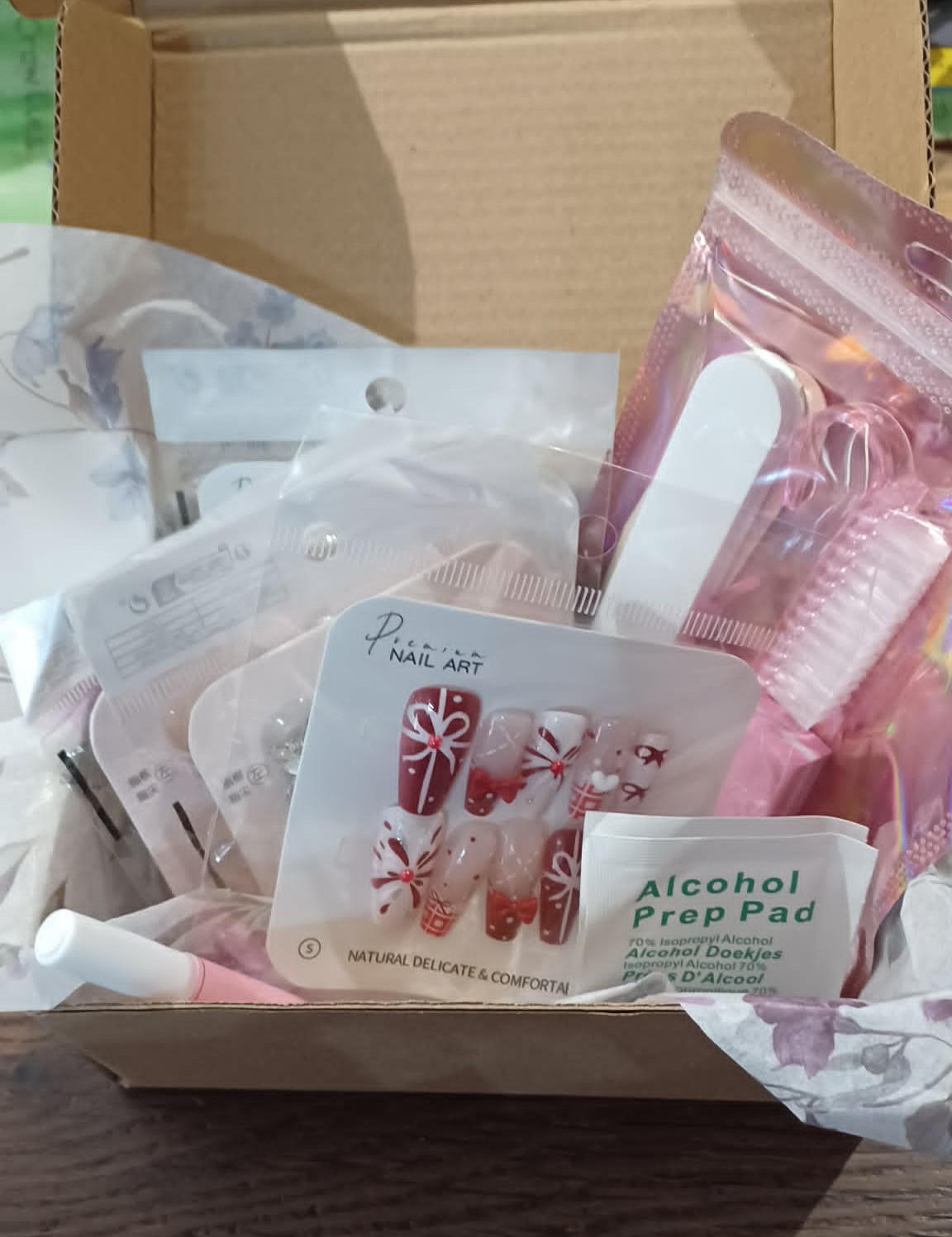 Boxed press on nail bundle - 3d elements
