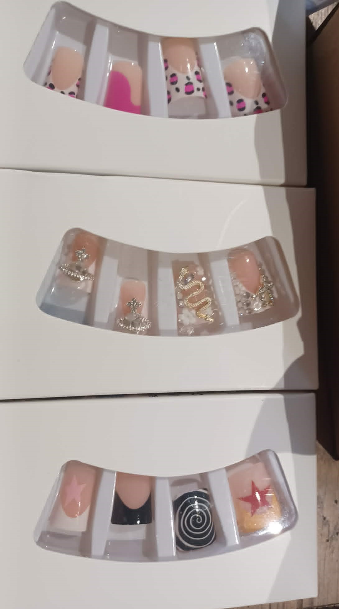 Boxed Press On Nail Bundle Square tip designs