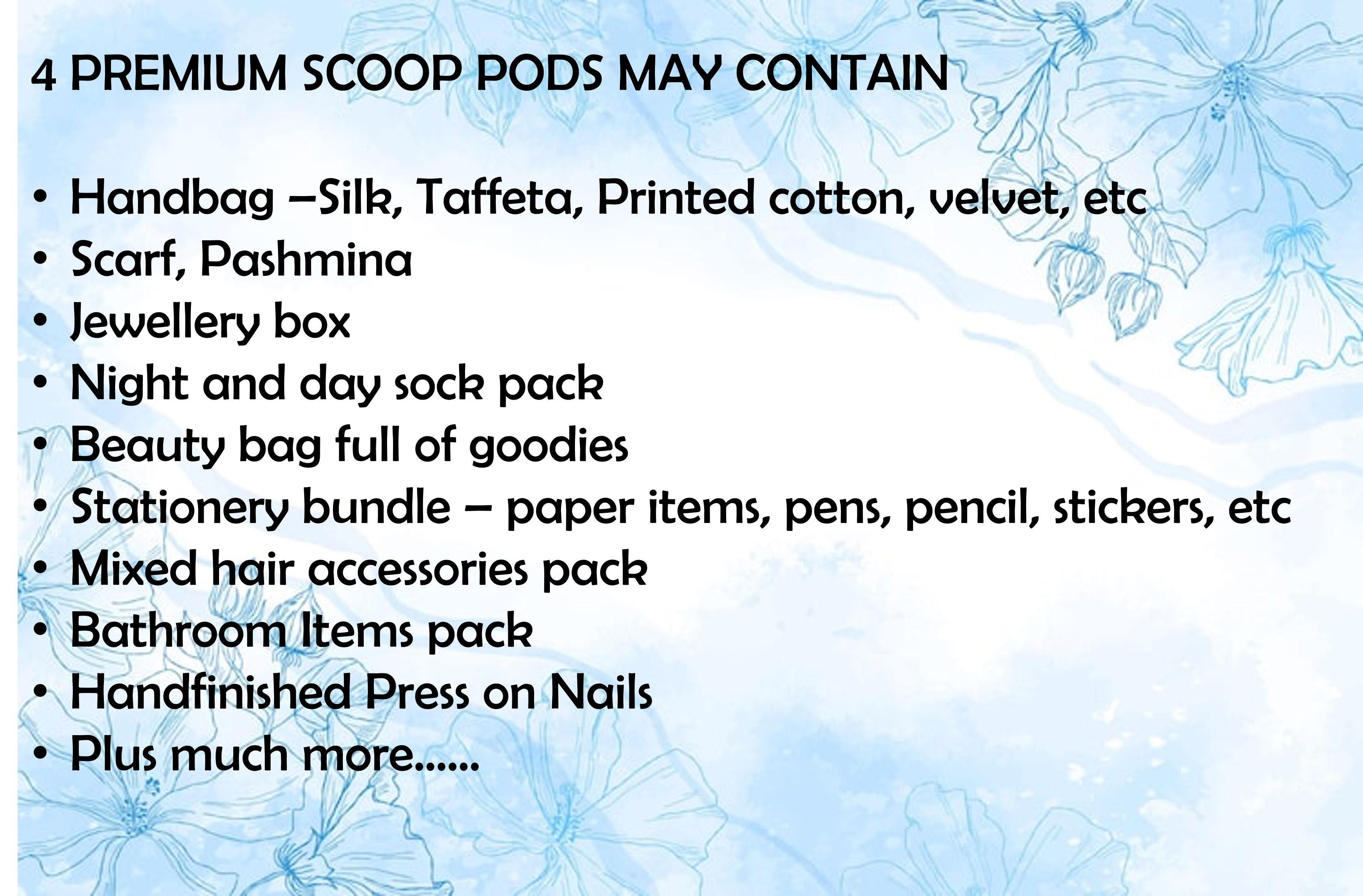 Premium Scoop 4 items