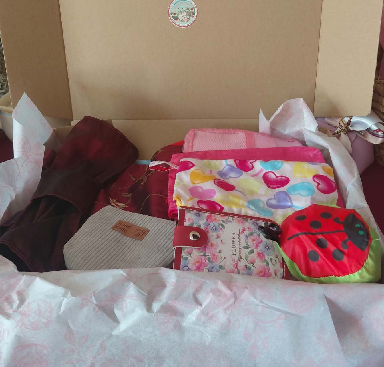 Bag and Purse box set - Faux Suede and embroidered Taffeta Handbags, etc
