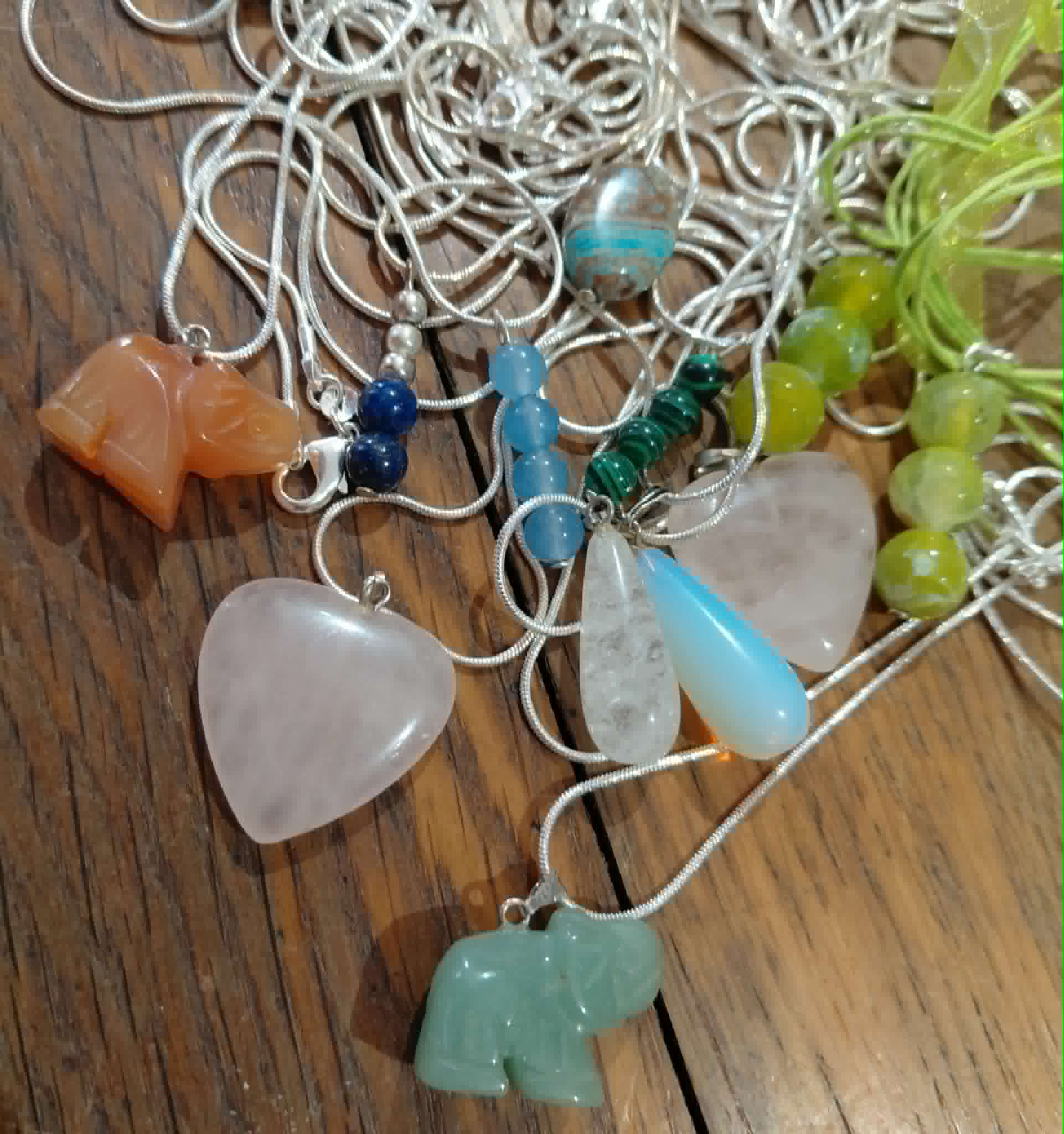 Mystery box of 5 Items of Semi Precious Stone Jewellery