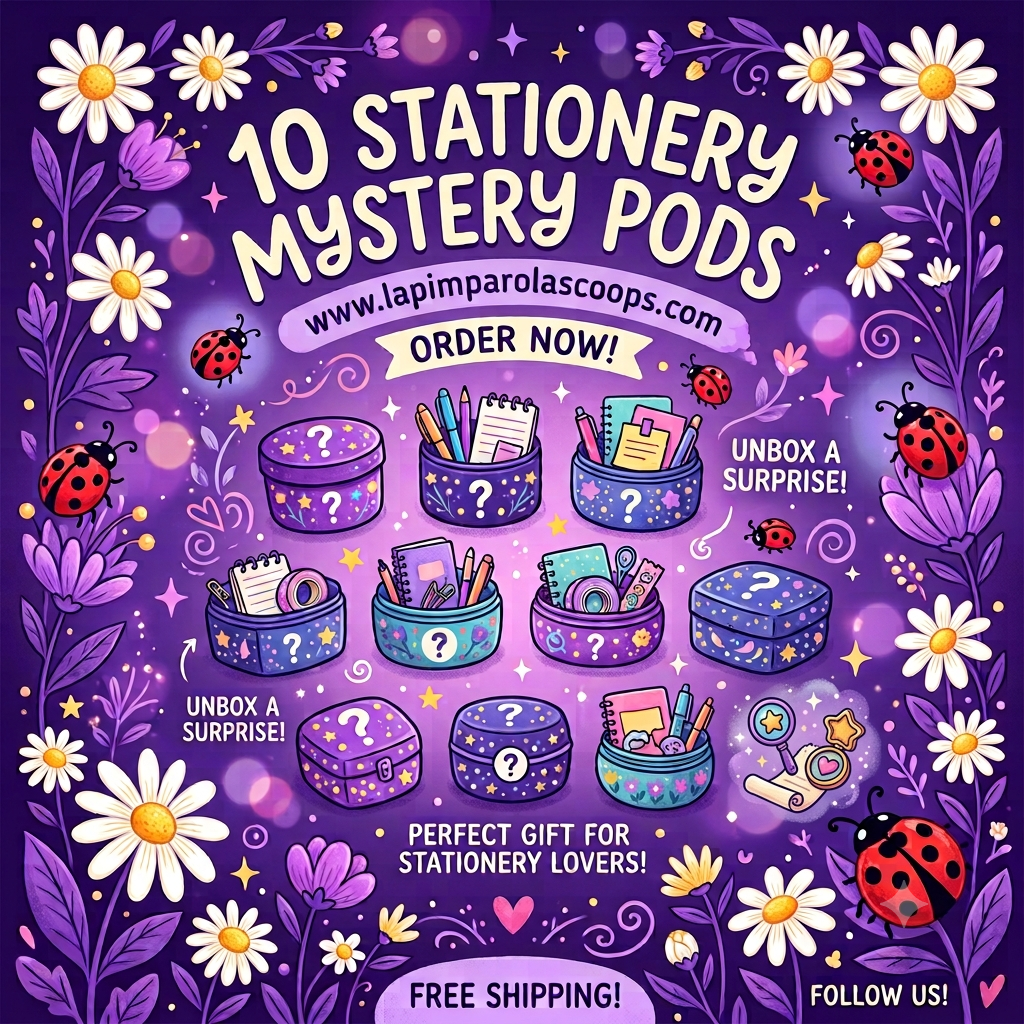 10 Mystery Stationery pods