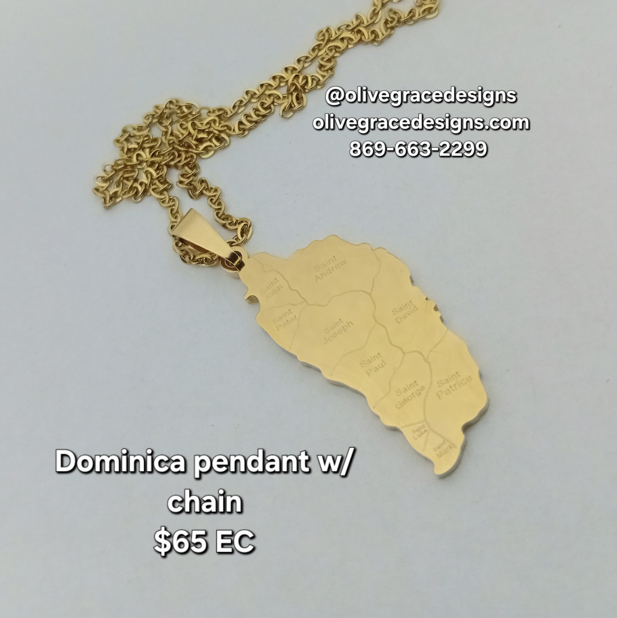Dominica Pendant and Chain