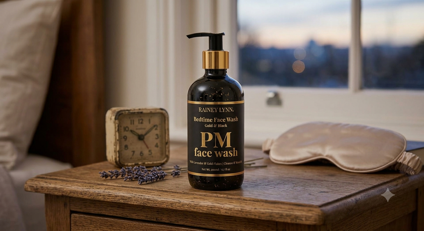 Bedtime face wash