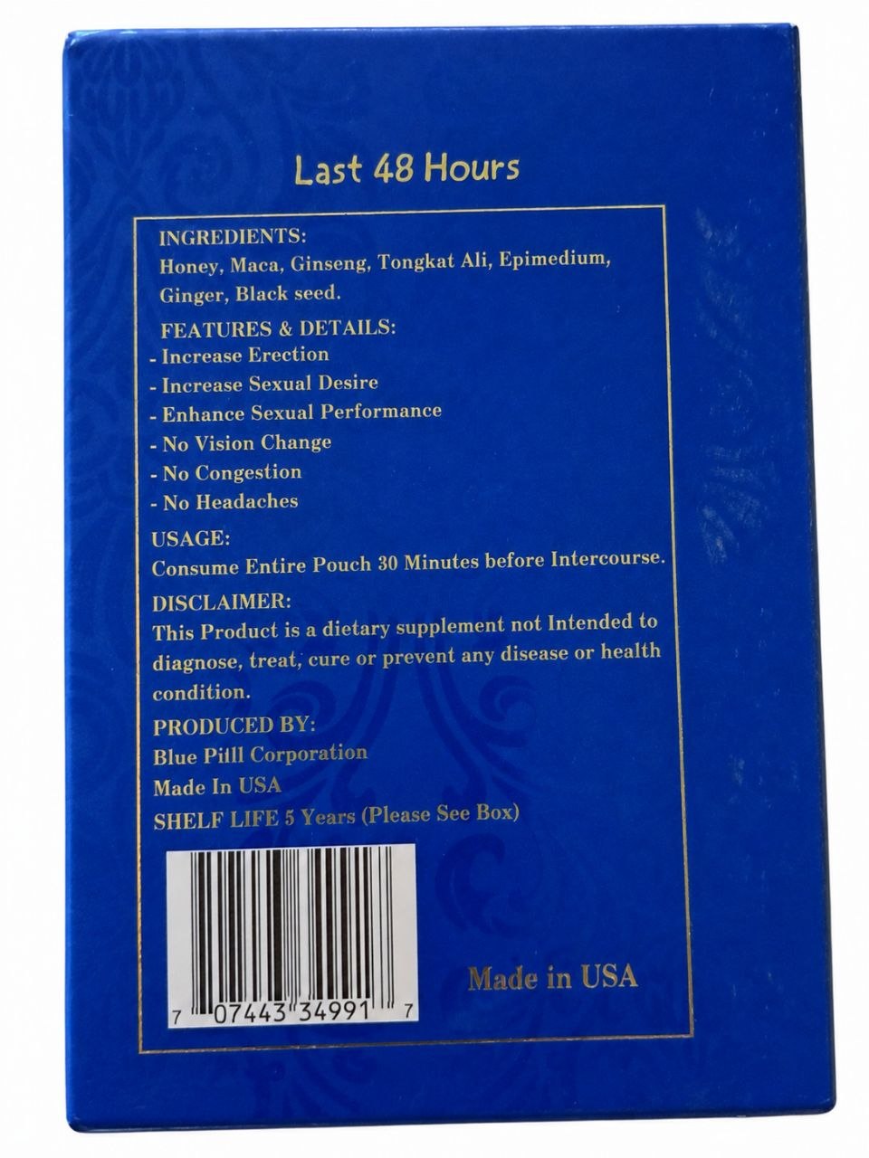 Blue Bull Extra Strength Honey 15 48 hour