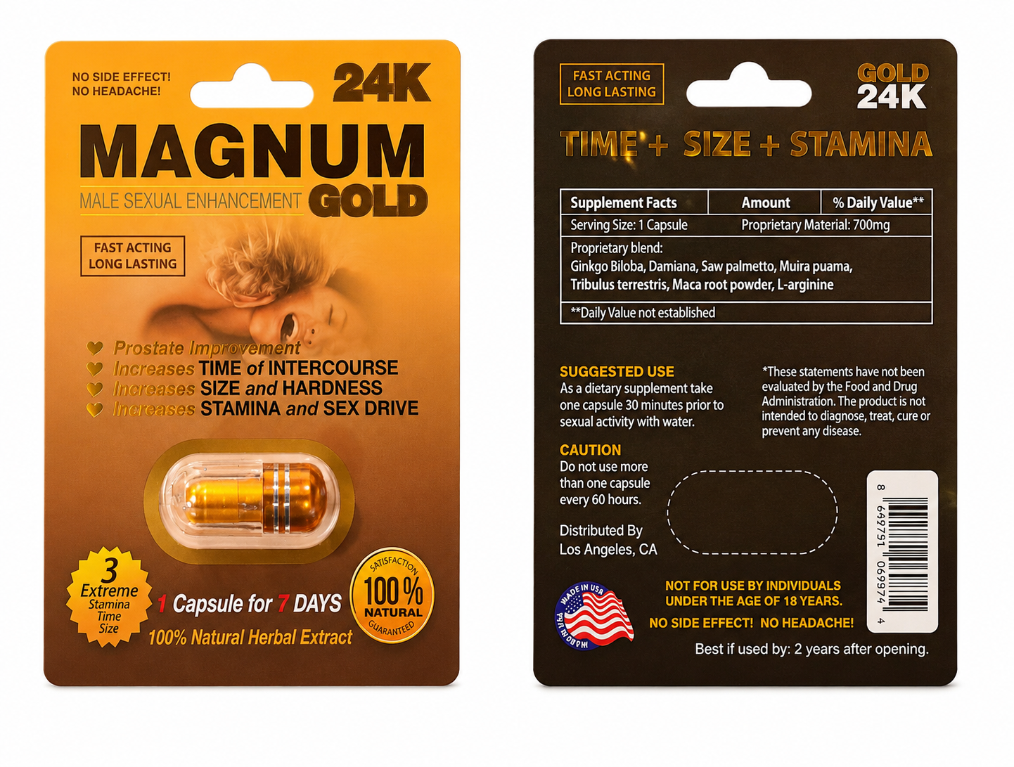 Magnum Gold 24k 7 day 4 pack