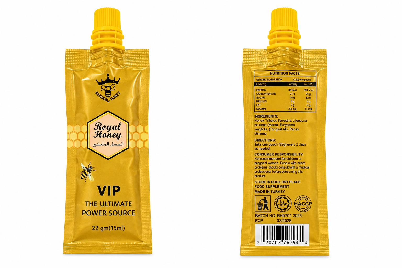 VIP Royal Honey Tube Box of 15 (SALE)