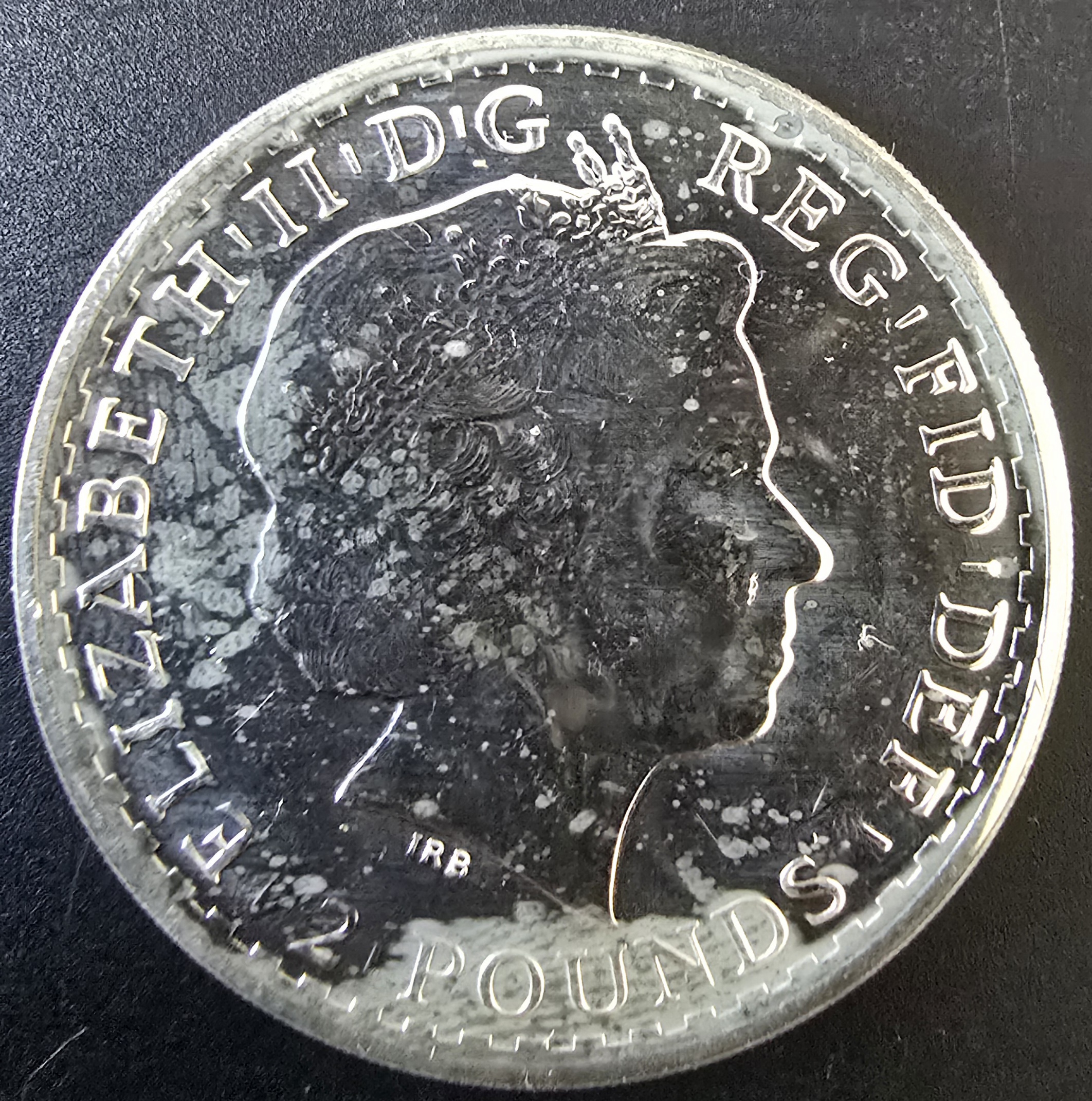 2013 1 oz Silver Britannia Coin – Queen Elizabeth II – .999 Fine Silver (£2)