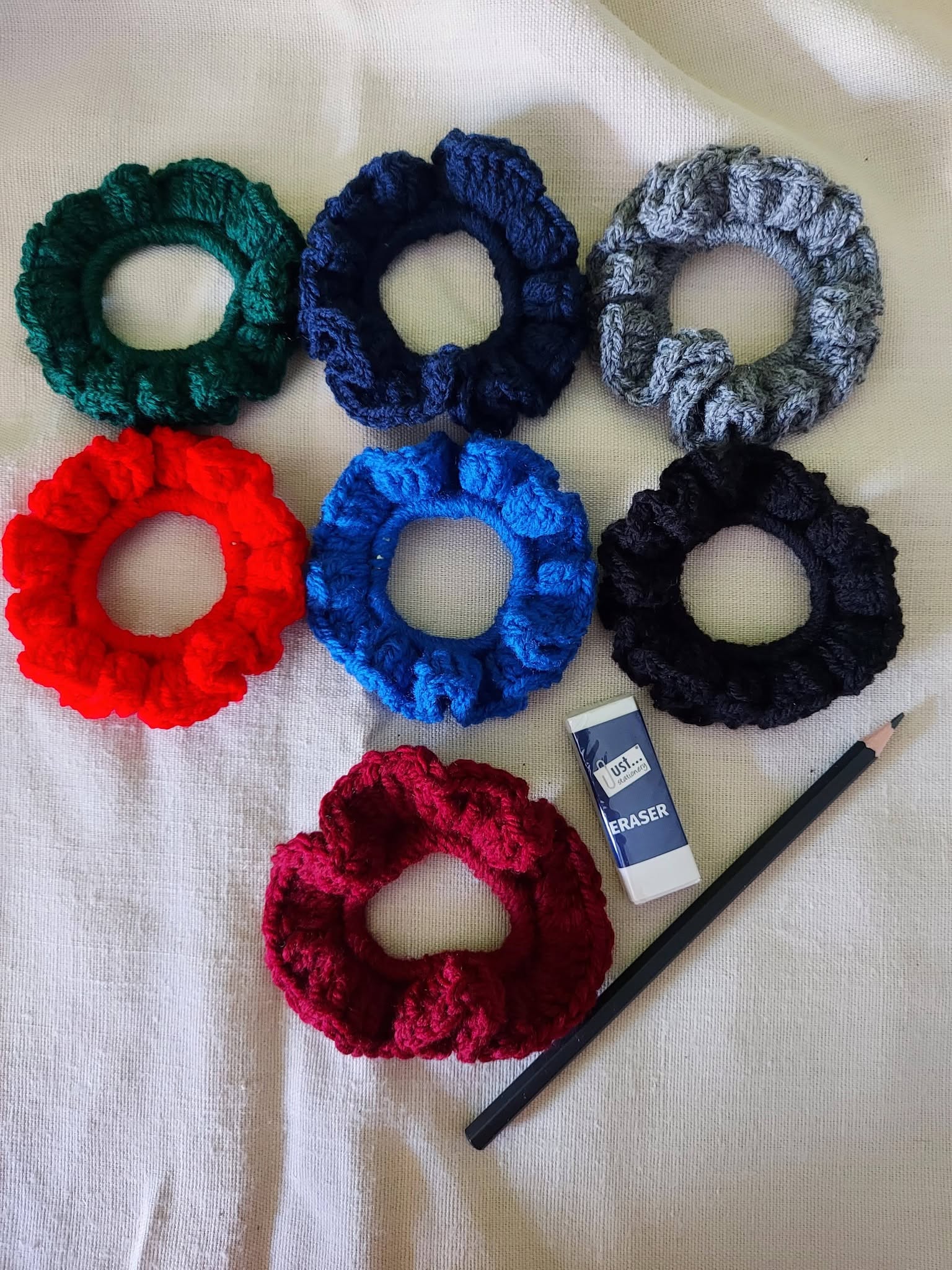 School Colour Scrunchies - choose your colour