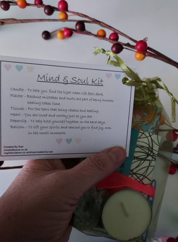 Anxiety/Happiness/Mind & Soul/ Bag of Hugs/Grief novelty symbolic Kindness Kits