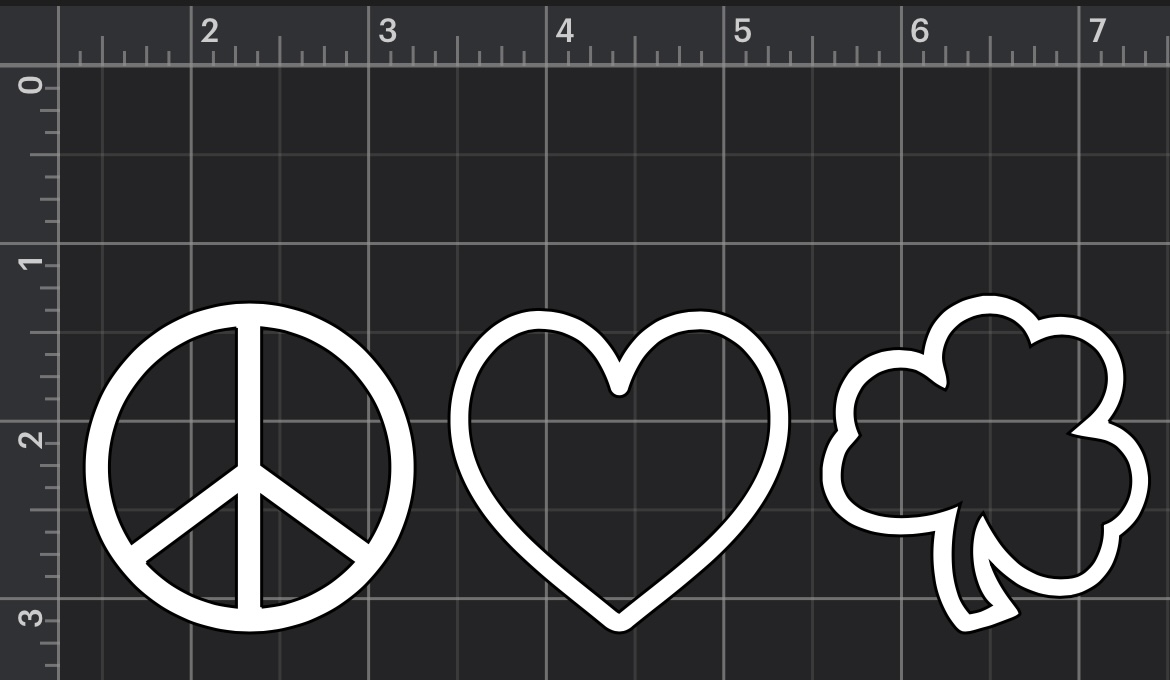 White car decals