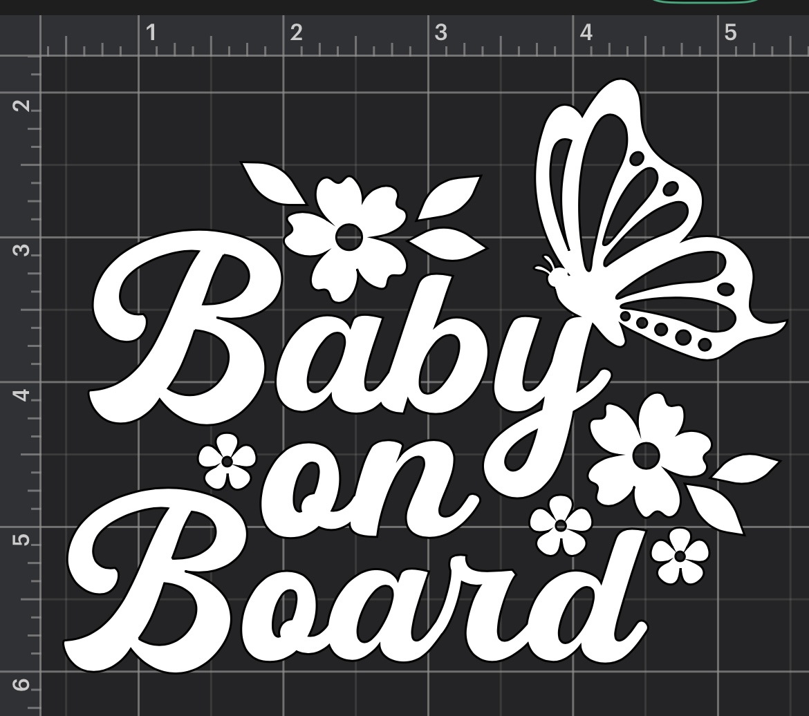 White car decals