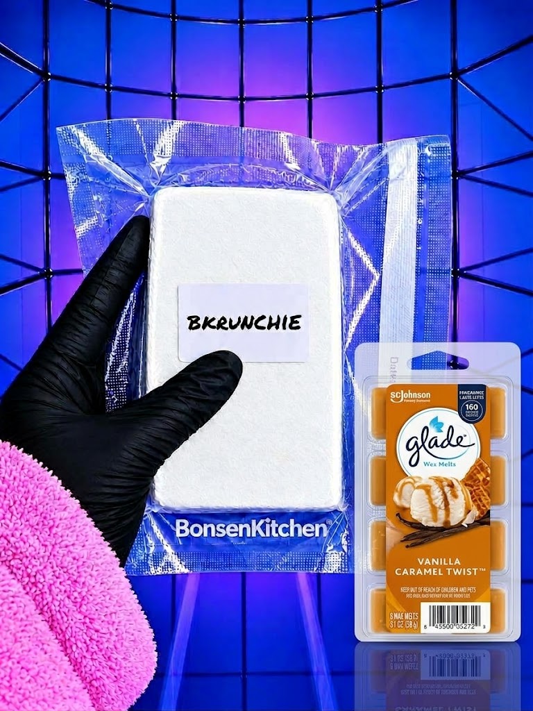 Glade caramel vanilla twist brick