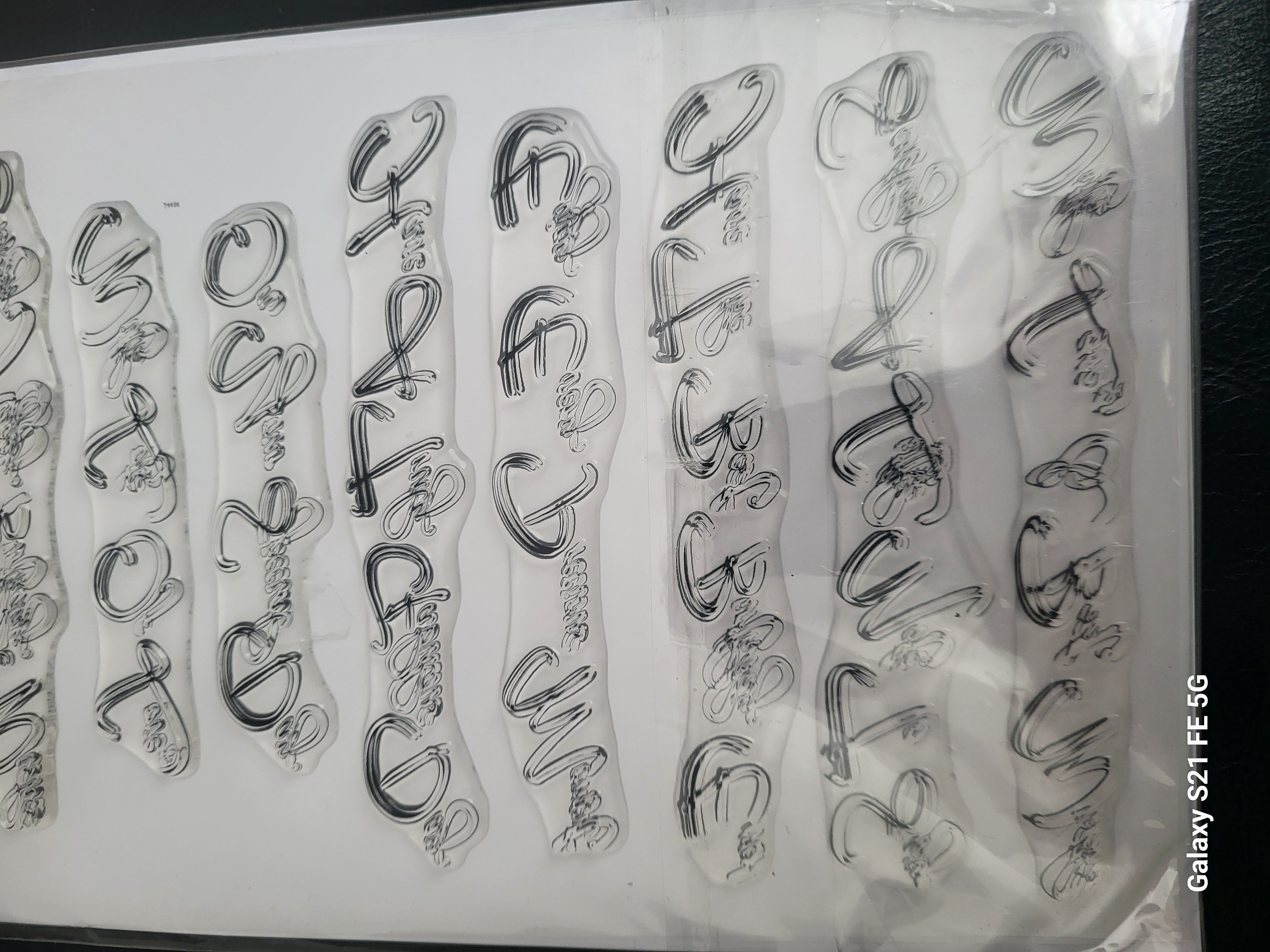 Elegant Brush Script Border Sentiments