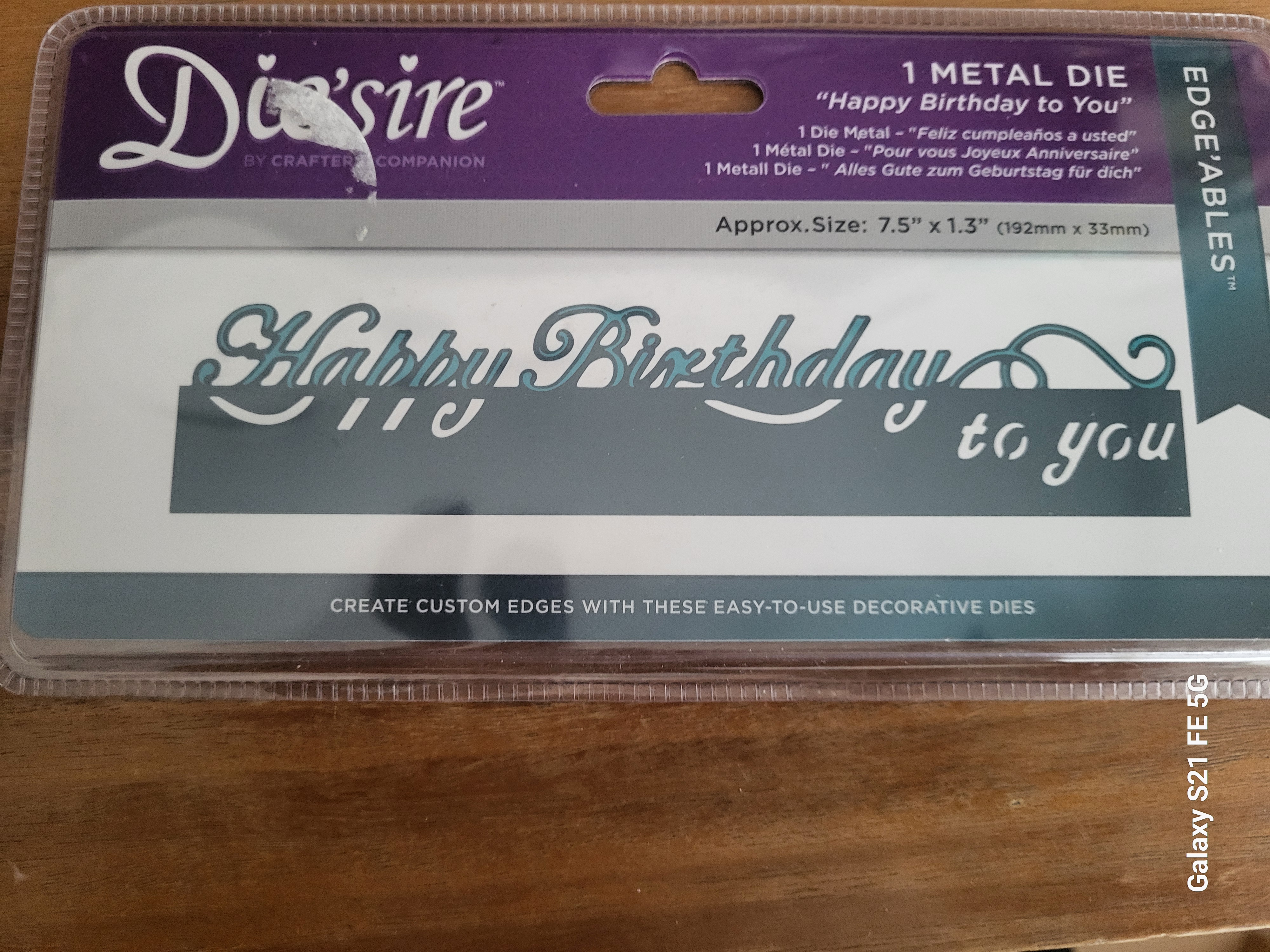 Die'sire Edge'ables - Happy Birthday To You
