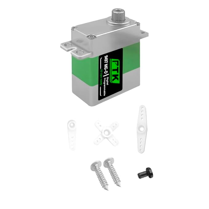 PTK 9497 Servo Digital MG-D – 20g – Engrenages Métal – Programmable – 2S Lipo – Pour RC Hélico/Voiture/Avion