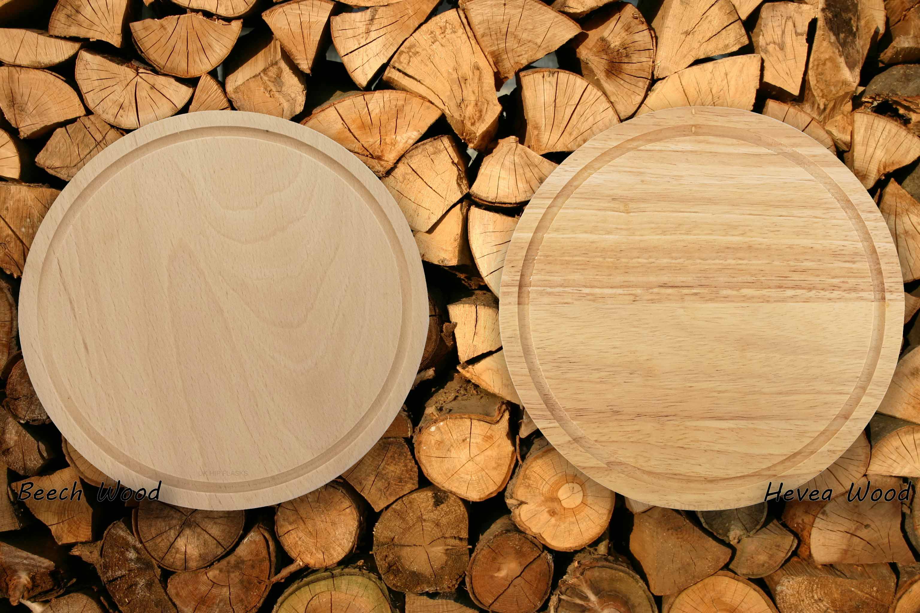 Hevea and Beech Wood Chopping Boards