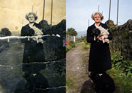 Photo restoration example comparison 1