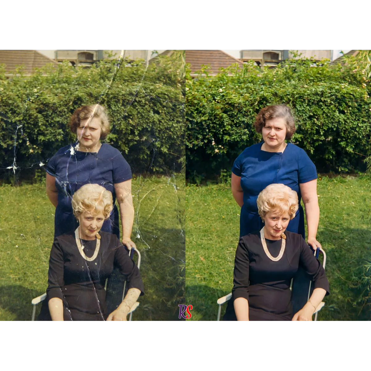 Photo restoration example comparison 1