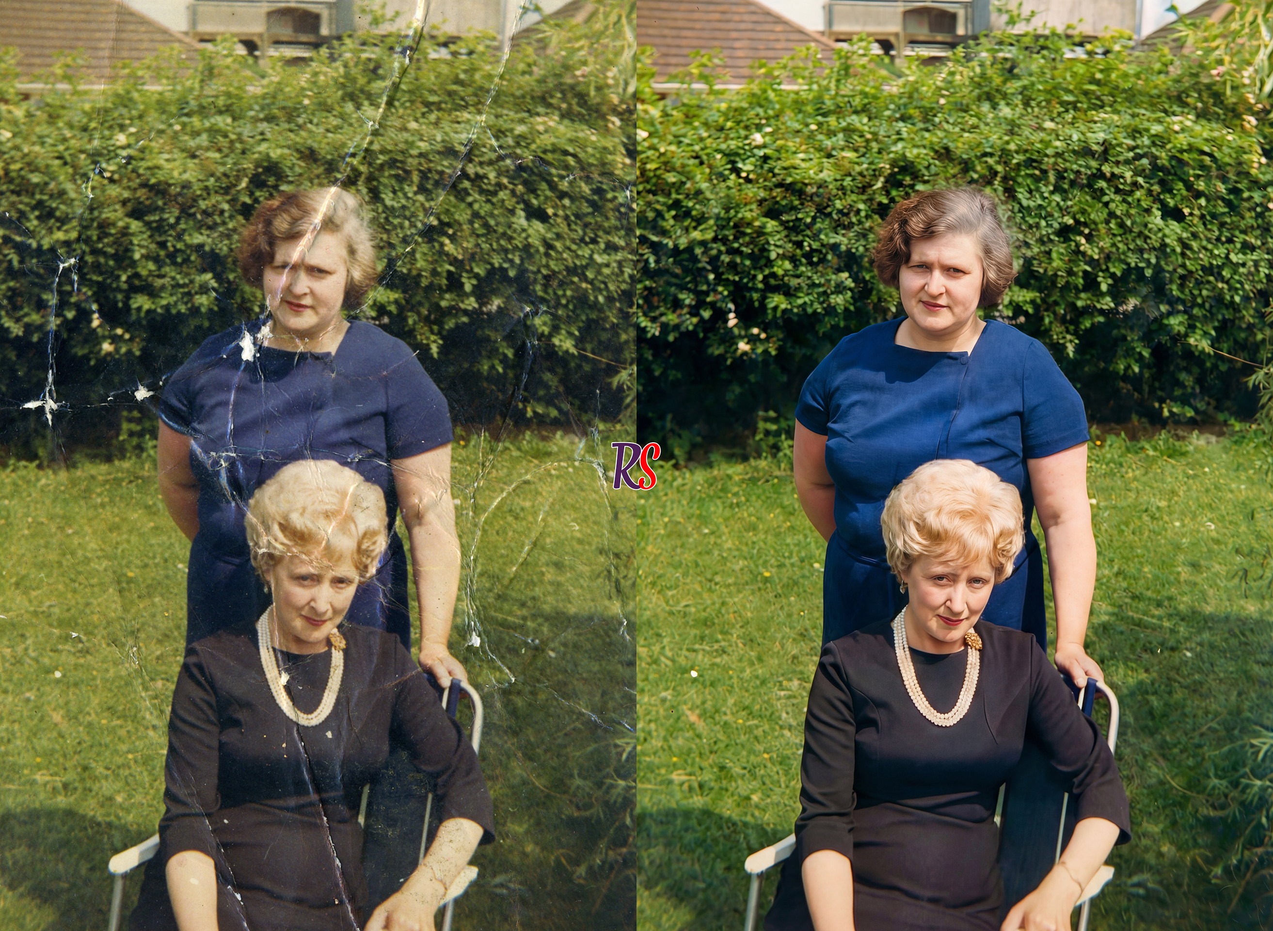 Photo restoration example comparison 2 (fullscreen)