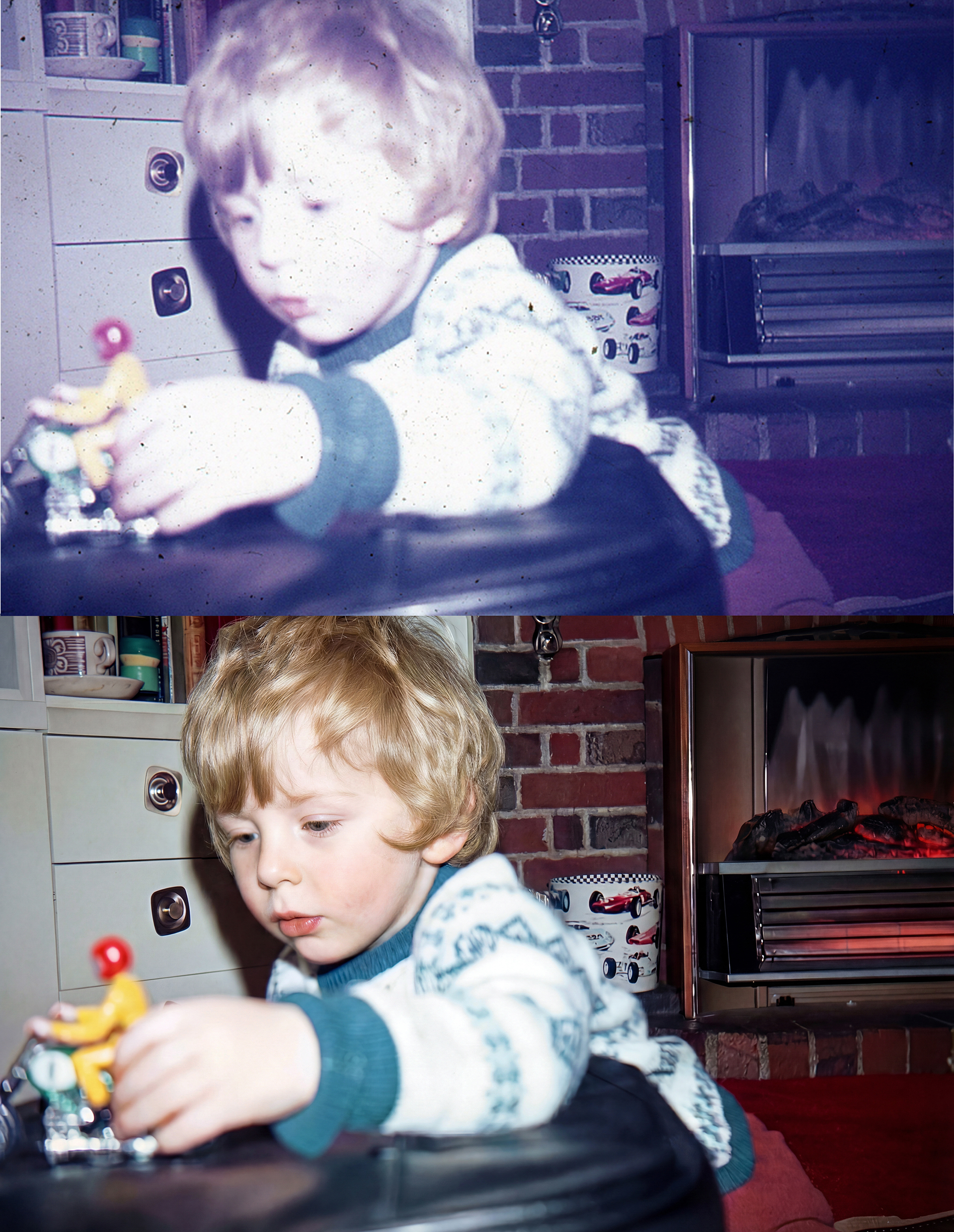 Photo restoration example comparison 4 (fullscreen)