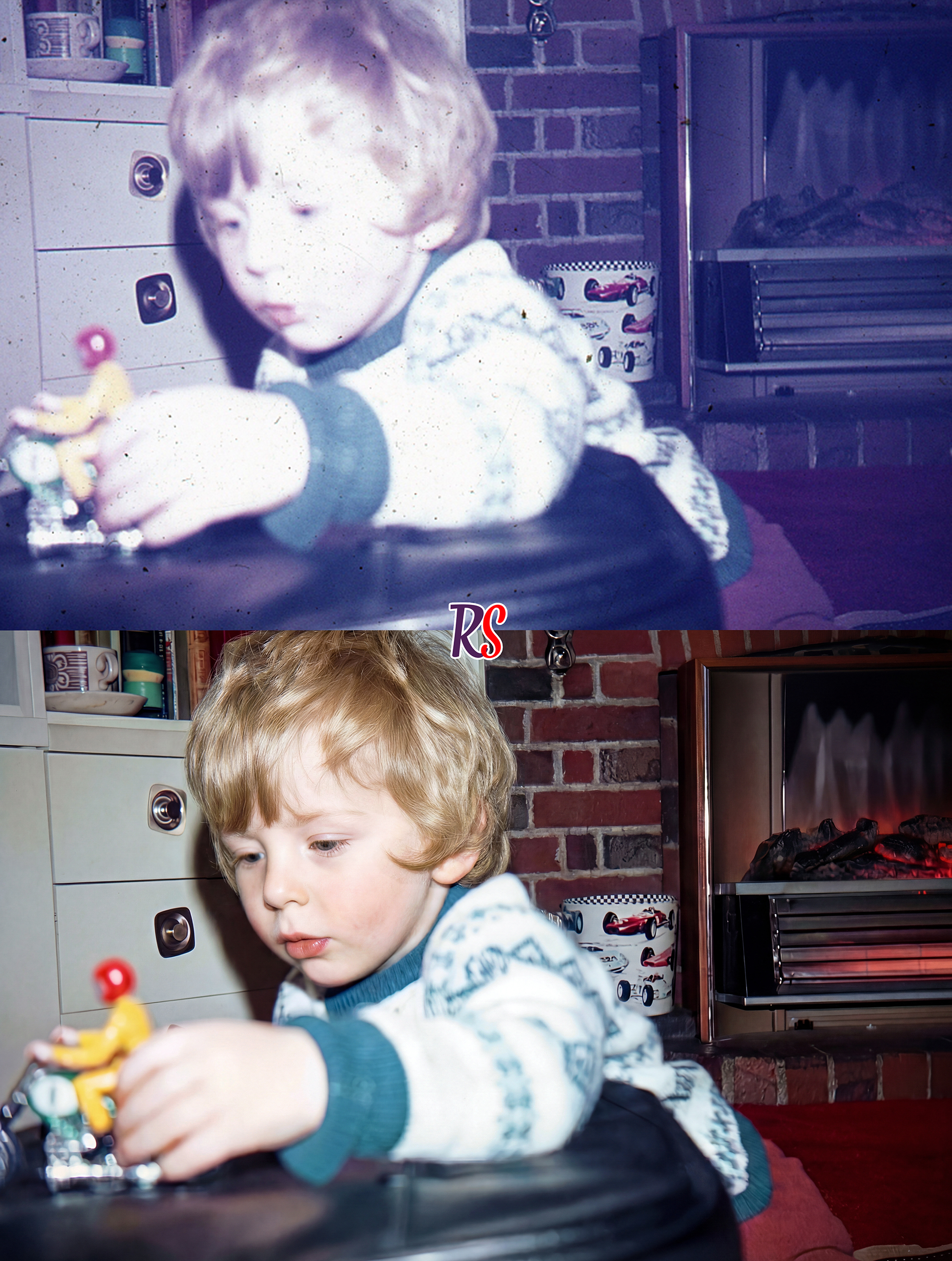 Photo restoration example comparison 4