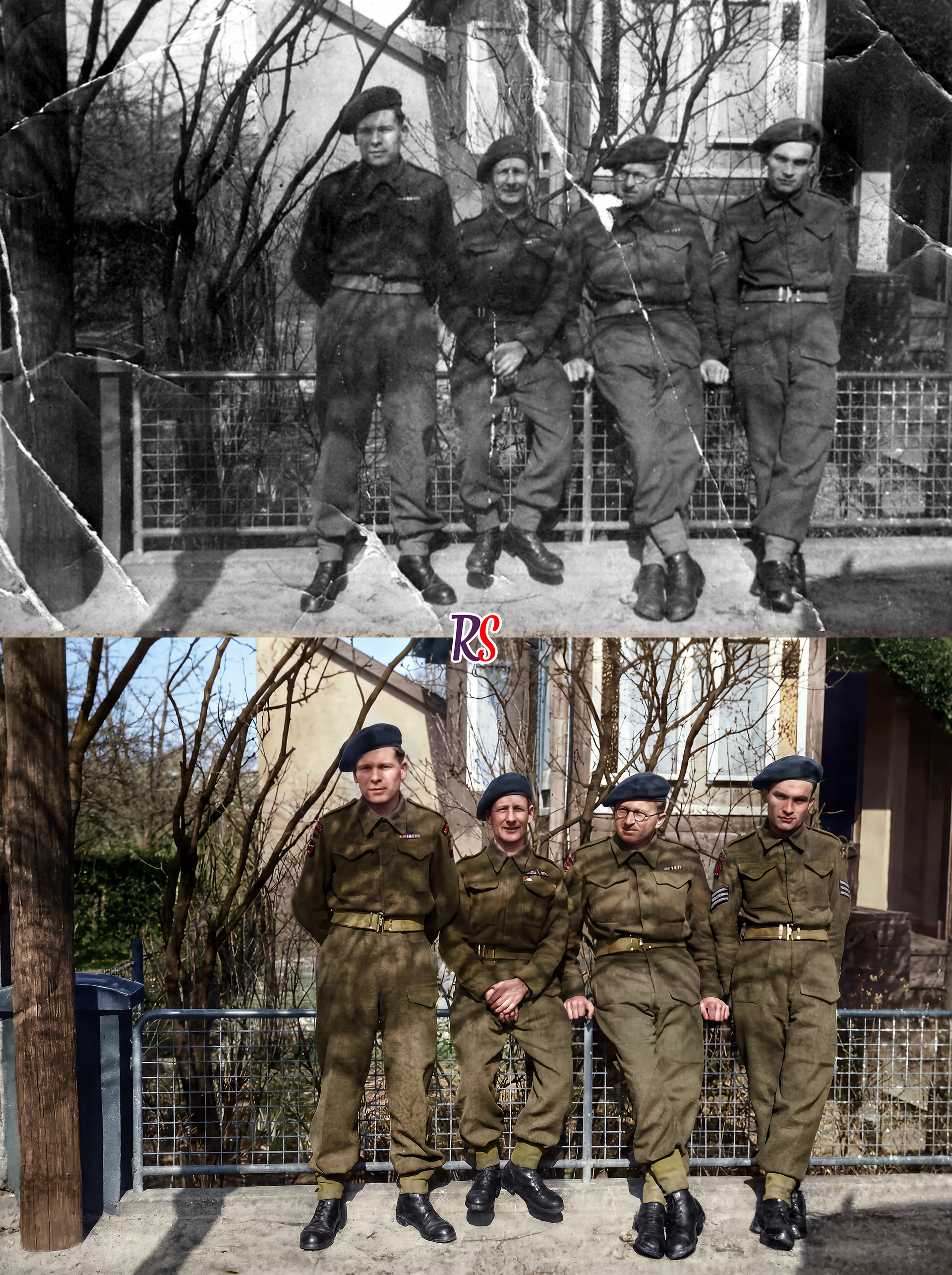 Photo restoration example comparison 5 (fullscreen)