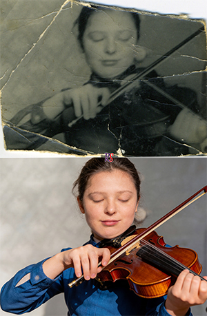 Photo restoration example comparison 6