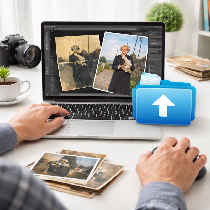 24hr photo restoration computer ordering