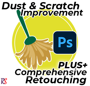 dust and scratch improvement with comprehensive retouching