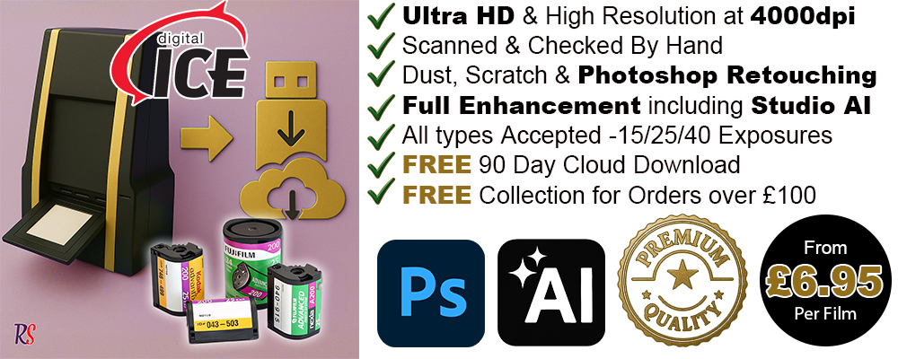 Premium APS scanning to digital & usb | 4K UHD 4000dpi
