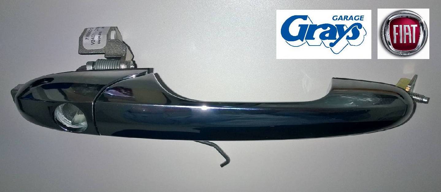 thumbnail interactive-video image 1 of Genuine Fiat 500 Right Front Door Handle – Chrome, Driver Side (2007-Onwards) RHD, 735694907 1 of 5
