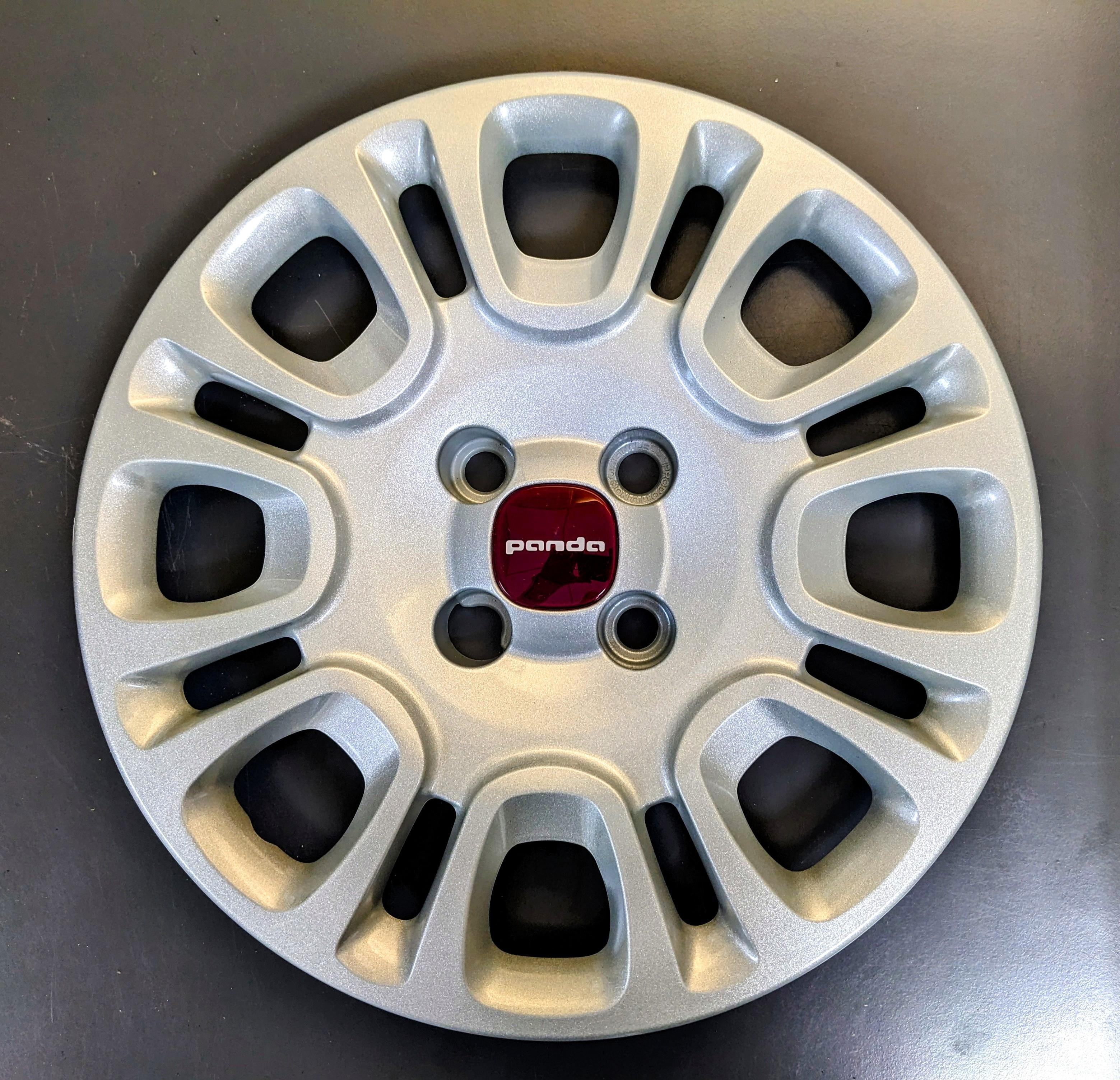 thumbnail image 2 of Genuine Fiat Panda Hub Cover – Alloy Wheel Center Cap, OEM 735459893, 15" Diameter 2 of 11