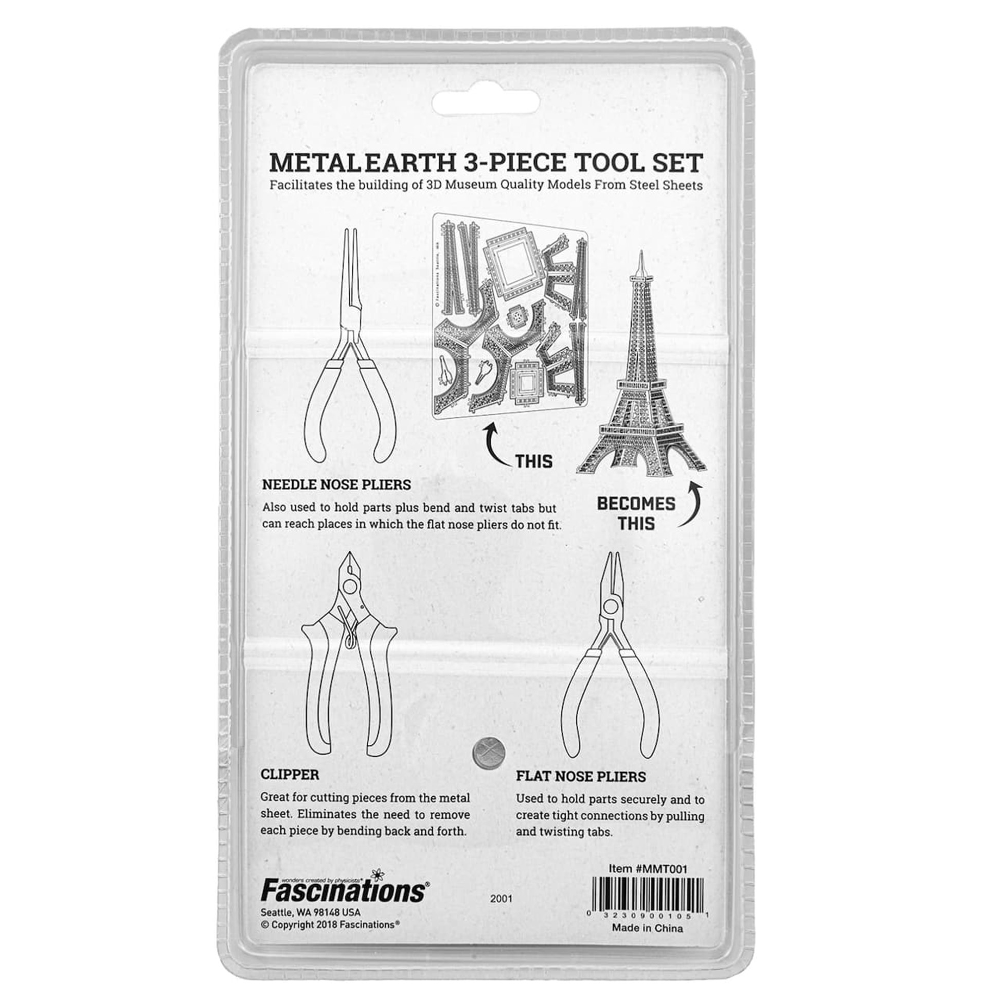 3 Piece Metal Earth Tool Kit