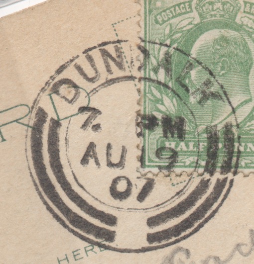 Dundalk postmark 1907 on postcard of Queenstown Cathedral