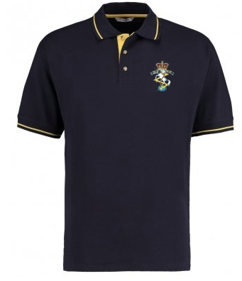 Reme Hockey Mens Contrast Polo - Navy/Yellow
