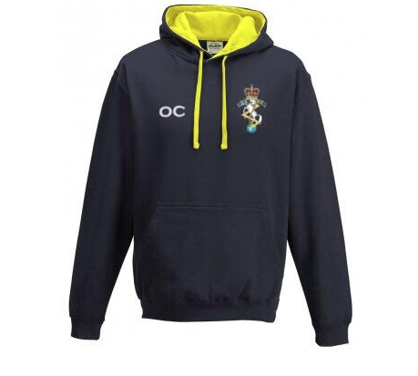 Reme Hockey Unisex Contrast Hoodie - Navy/Yellow